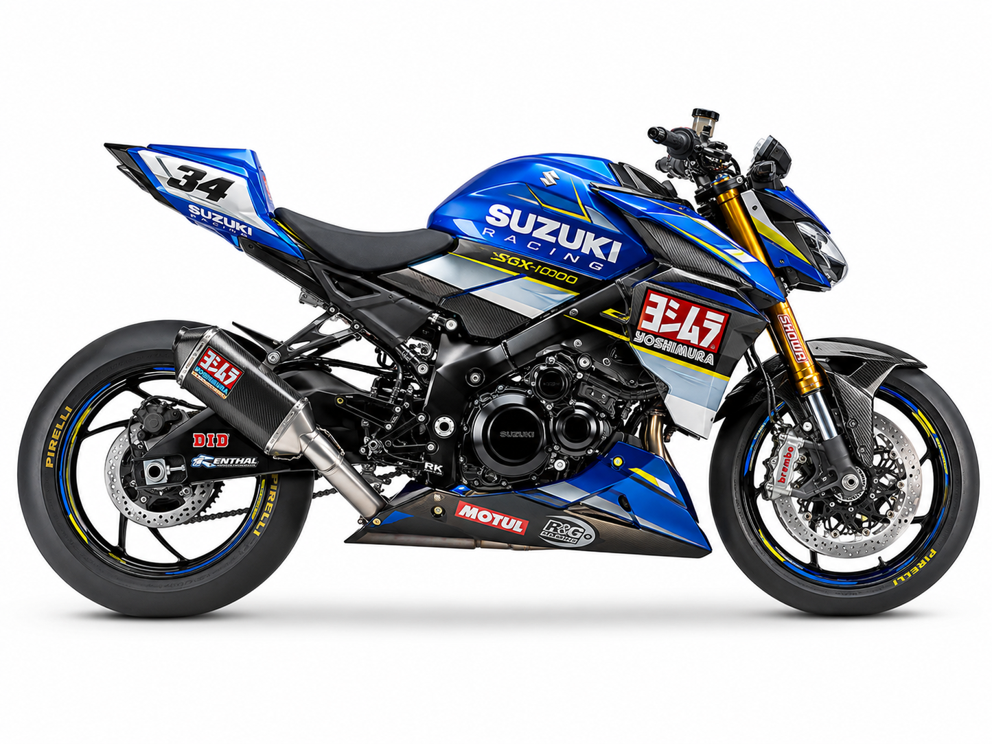 Suzuki GSX-S1000 Dekor-Kit Yoshimura Racing Motorrad Aufkleber Vinyl Folierung 2021-2024, 2025-2026 Deutschland