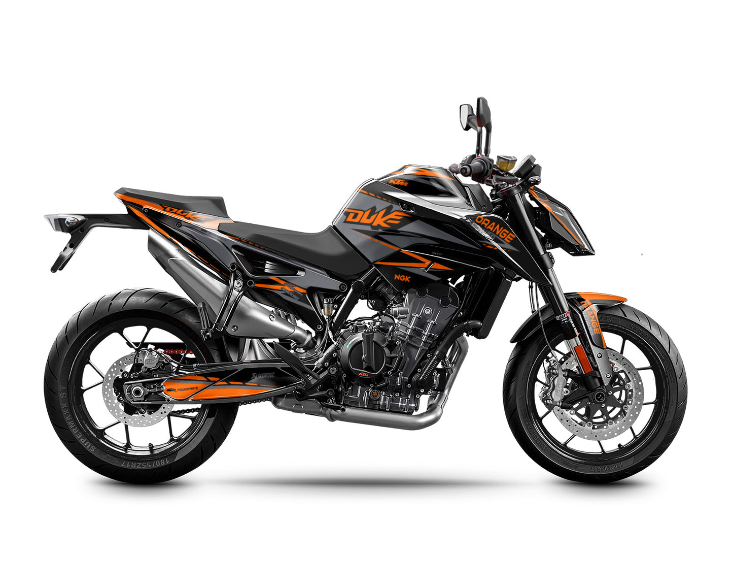 Dekor-Kit kompatibel mit KTM Duke 790 (2018–2020) – Vinyl-Aufkleber