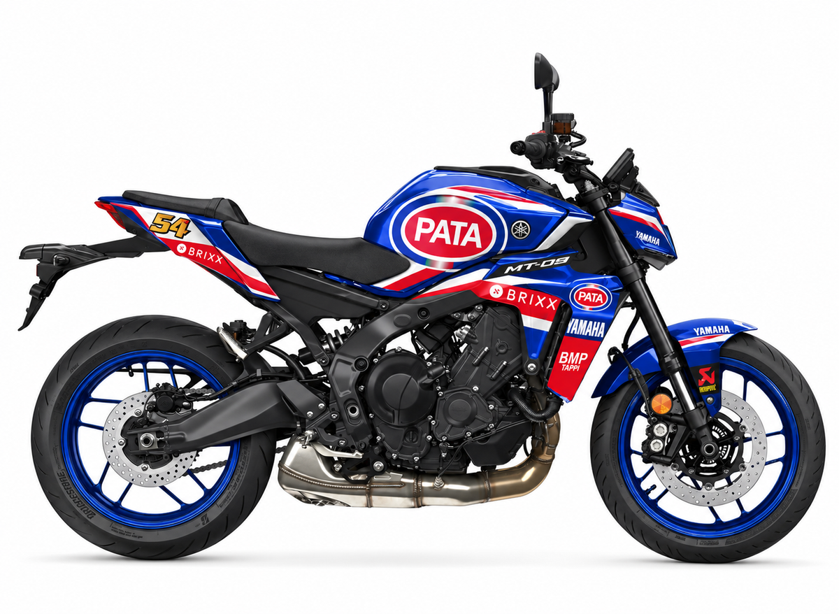 Yamaha MT-09 Dekor Toprak Razgatlıoğlu – Pata Yamaha WorldSBK 2021 – Motorrad Aufkleber