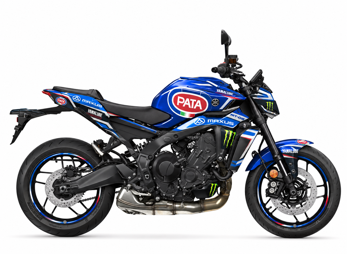 Yamaha MT-09 Dekor Remy Gardner – GYTR GRT Yamaha WorldSBK 2025 – Motorrad Aufkleber