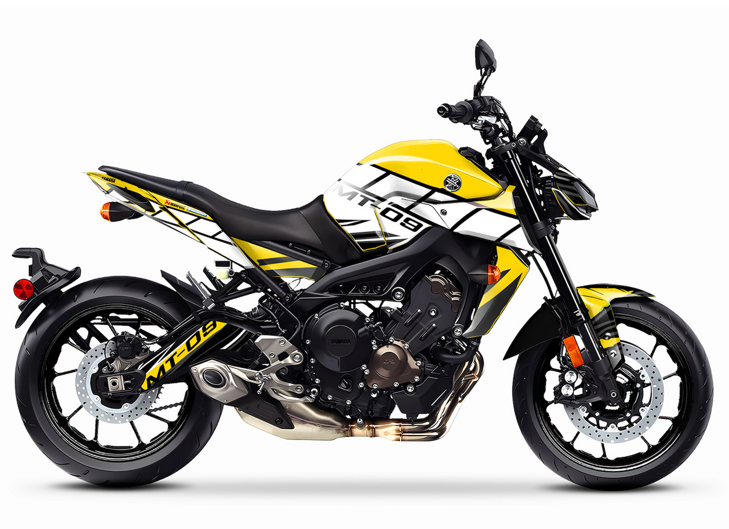 Dekor-Kit kompatibel mit Yamaha MT09 selbstklebenden Vinyl-Aufklebern folierung