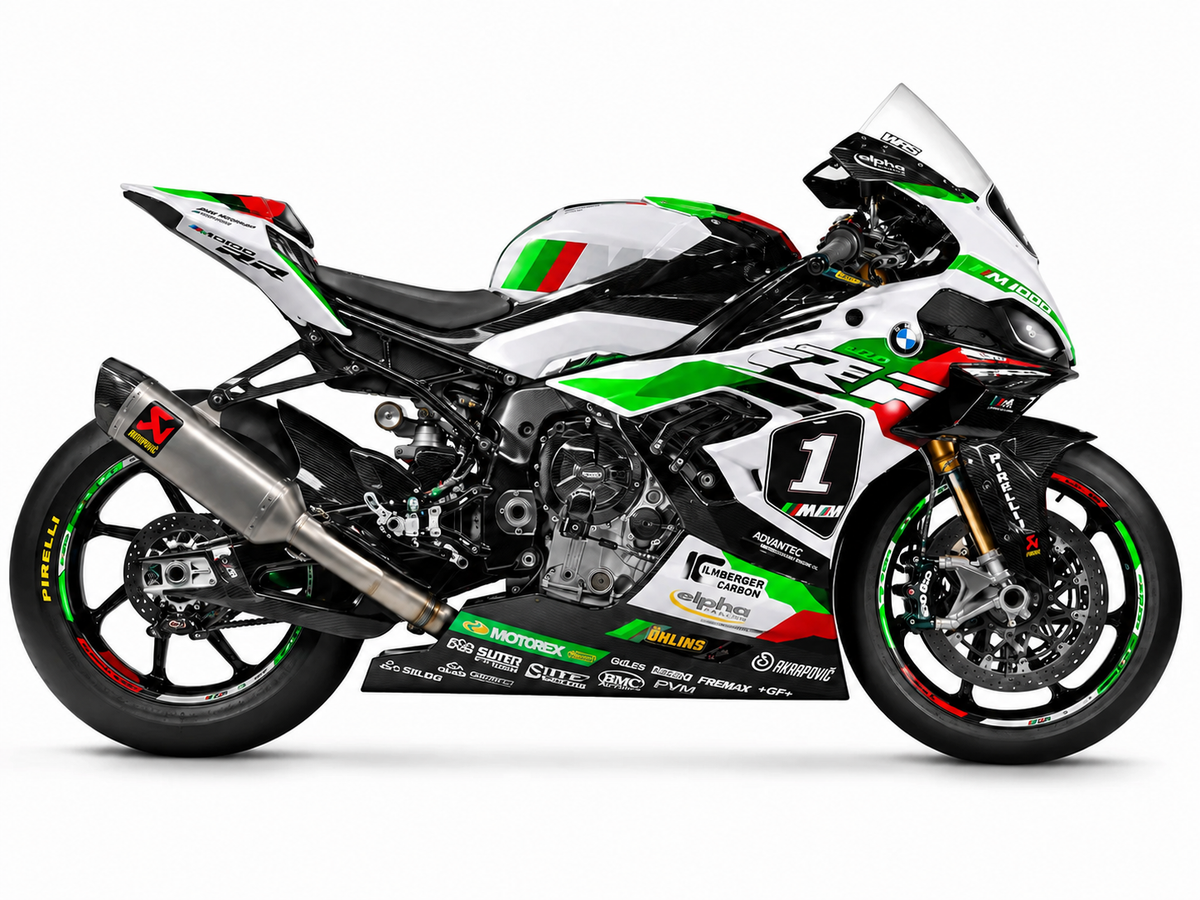 BMW M1000R Dekor Carbon Night – Hauptfarbe Grün