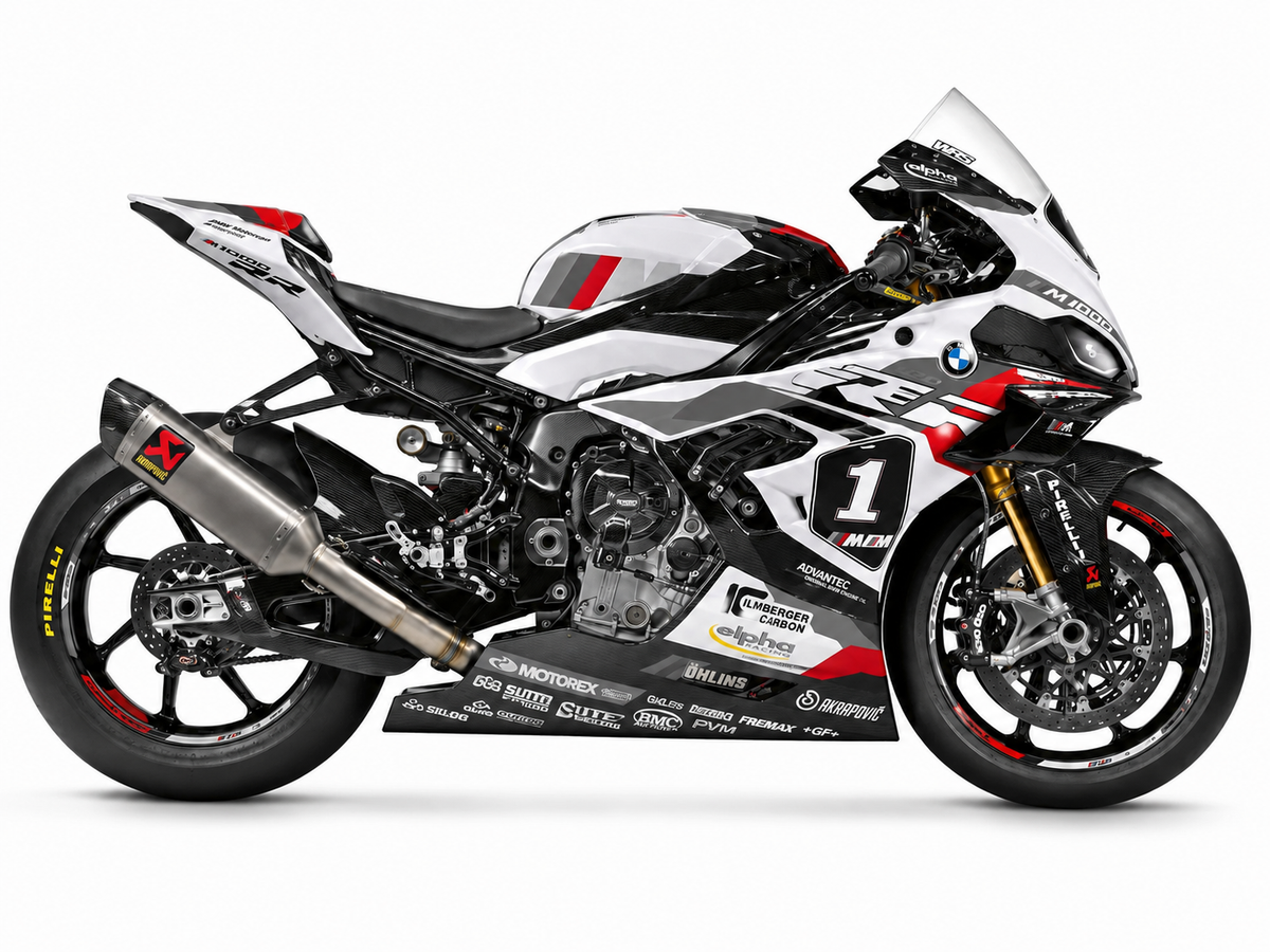 BMW M1000R Dekor Carbon Night – Hauptfarbe Grau