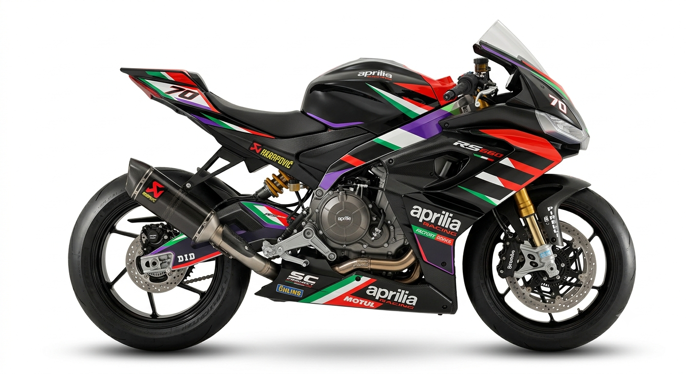 Aprilia RS 660 Dekor-Kit Race24 Tricolore Motorrad Aufkleber Vinyl Folierung 2021-2024, 2025-2026 Deutschland