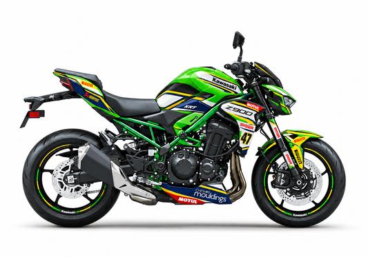 Kawasaki Z900 Dekor Axel Bassani 2024 – Motorrad Aufkleber für 2017–2019, 2020–2024 und 2025–2026