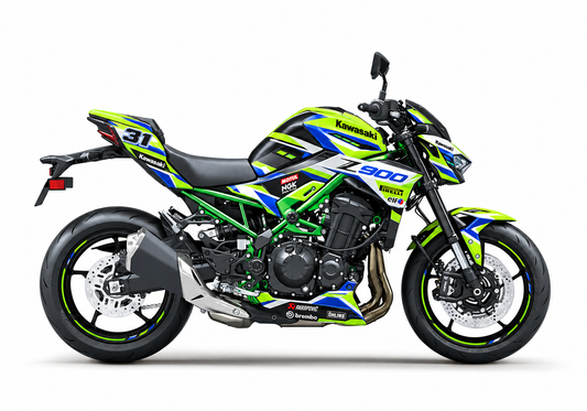 Kawasaki Z900 Dekor WorldSBK Team 2026 – Motorrad Aufkleber für 2017–2019, 2020–2024 und 2025–2026