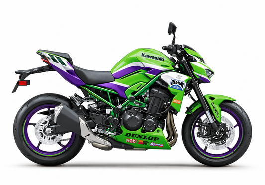 Kawasaki Z900 Dekor Anthony Gobert ZX-7RR WorldSBK 1995 – Motorrad Aufkleber für 2017–2019, 2020–2024 und 2025–2026