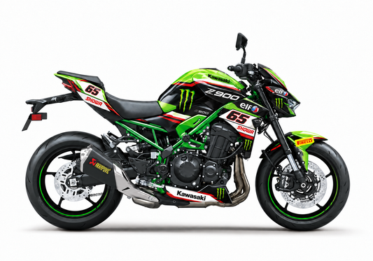 Kawasaki Z900 Dekor ZX-10RR WorldSBK 2022 – Motorrad Aufkleber für 2017–2019, 2020–2024 und 2025–2026