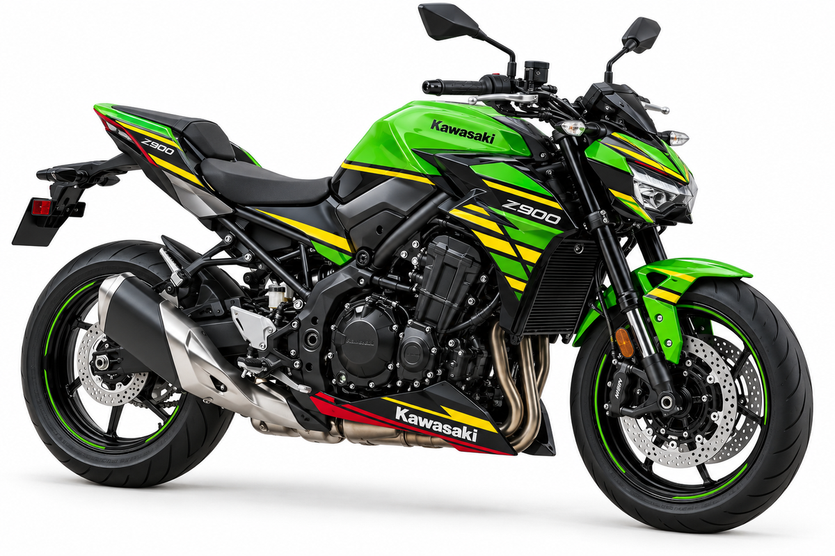Kawasaki Z900 Dekor KRT Suzuka 8 Stunden 2019 Design 1 – Motorrad Aufkleber für 2017–2019, 2020–2024 und 2025–2026