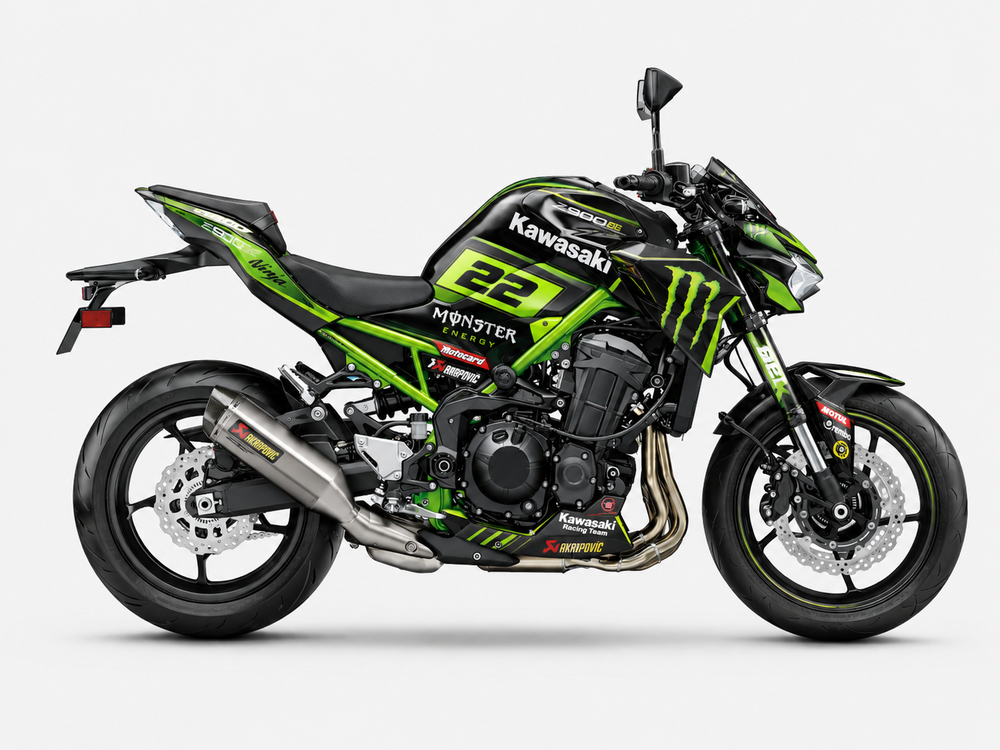 Kawasaki Z900 Dekor-Kit BOC 2013 Motorrad Aufkleber Vinyl Folierung 2017-2019, 2020-2024, 2025-2026 Deutschland