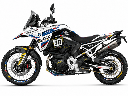 BMW F900GS Dekor-Kit Rallye Performance Motorrad Aufkleber Vinyl Folierung 2024-2026 Deutschland