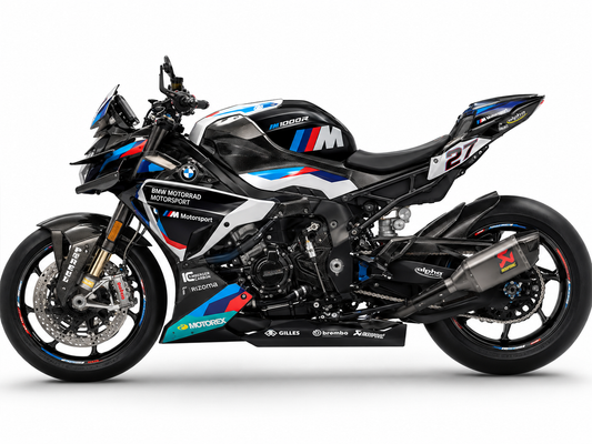 BMW M1000R Dekor-Kit M Motorsport Carbon Motorrad Aufkleber Vinyl Folierung 2023-2024, 2025-2026 Deutschland