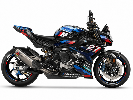 BMW M1000R Dekor-Kit M Motorsport Carbon Motorrad Aufkleber Vinyl Folierung 2023-2024, 2025-2026 Deutschland