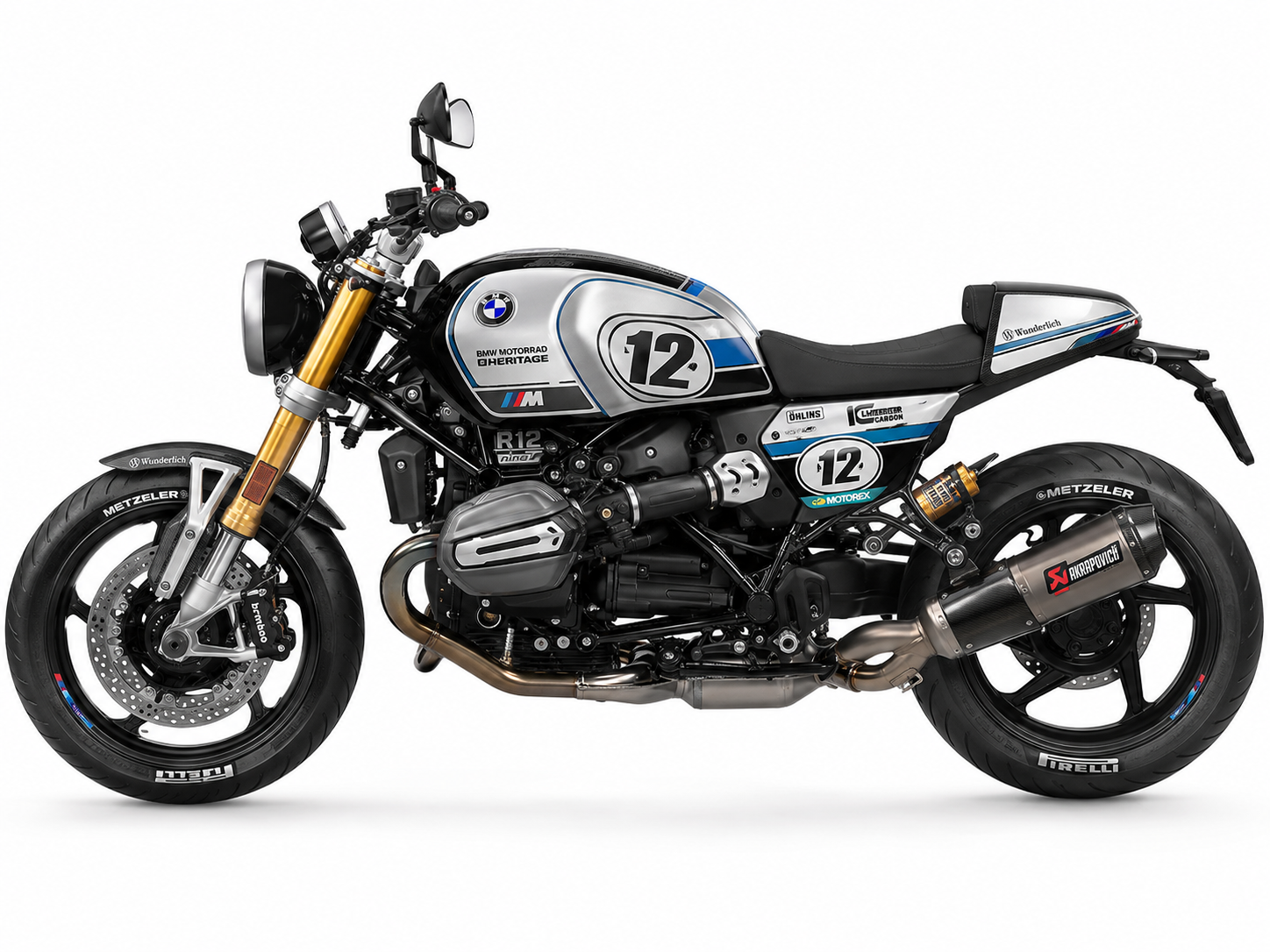 BMW R12 nineT Dekor-Kit Heritage Racing Motorrad Aufkleber Vinyl Folierung 2024-2026 Deutschland