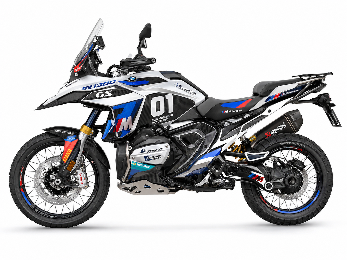BMW R1300GS Dekor-Kit Rallye Look Motorrad Aufkleber Vinyl Folierung 2024-2026 Deutschland
