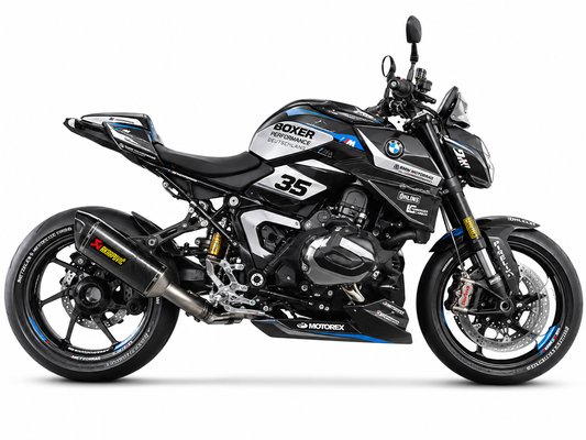 BMW R1300R Dekor-Kit Boxer Performance Motorrad Aufkleber Vinyl Folierung 2025-2026 Deutschland