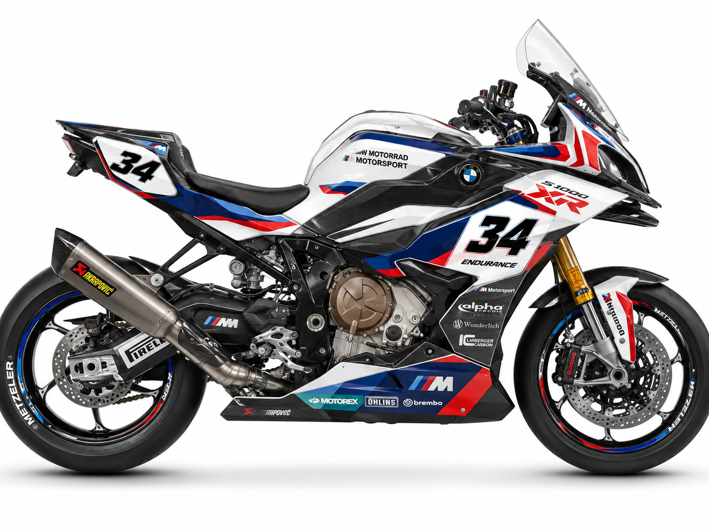 BMW S1000XR Dekor-Kit M Endurance Motorrad Aufkleber Vinyl Folierung 2020-2023, 2024-2026 Deutschland