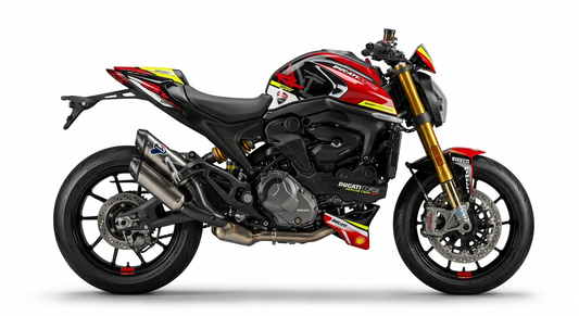 Ducati Monster SP Dekor-Kit Graffiti Corse Motorrad Aufkleber Vinyl Folierung 2023-2025 Deutschland