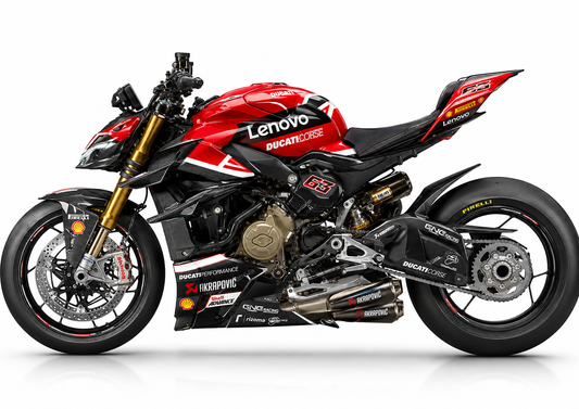 Ducati Streetfighter V4 S Dekor-Kit Corse Motorrad Aufkleber Vinyl Folierung 2023-2025 Deutschland