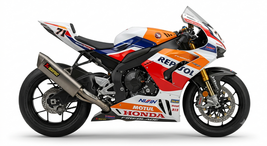 Honda CBR1000RR-R Fireblade Dekor-Kit Repsol Motorrad Aufkleber Vinyl Folierung 2020-2023, 2024-2026 Deutschland