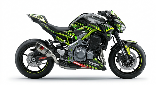 Kawasaki Z900 Dekor-Kit Ztyle Neon Motorrad Aufkleber Vinyl Folierung 2017-2019, 2020-2024, 2025-2026 Deutschland