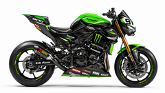 Imagen principal de Kawasaki Z900 Dekor »KRT Grün Carbon« – Motorrad Aufkleber, Sticker & Folierung