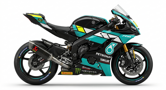 Yamaha R6 RJ15 Dekor-Kit Petronas Racing Motorrad Aufkleber Vinyl Folierung 2017-2020 Deutschland