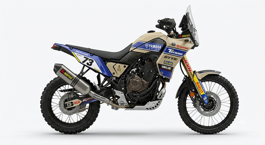 Yamaha Ténéré 700 Dekor-Kit Dakar Rallye Motorrad Aufkleber Vinyl Folierung 2019-2024, 2025-2026 Deutschland