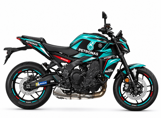 Yamaha MT-09 Dekor Fabio Quartararo – Petronas Yamaha SRT – Motorrad Aufkleber