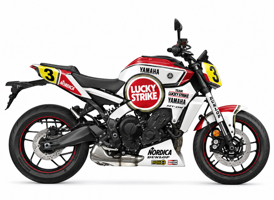 Yamaha MT-09 Dekor Randy Mamola – Yamaha 1987 – Motorrad Aufkleber