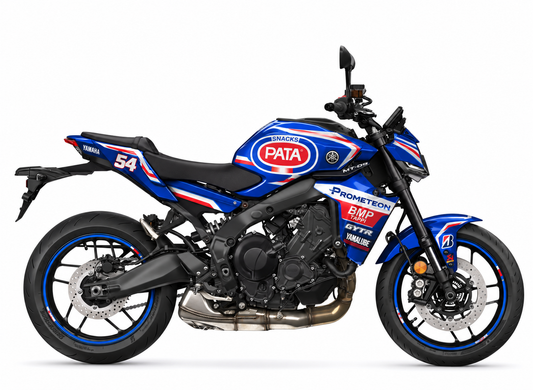 Yamaha MT-09 Dekor Toprak Razgatlıoğlu – Pata Yamaha WorldSBK 2023 – Motorrad Aufkleber
