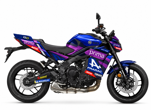 Yamaha MT-09 Dekor Jack Miller – Prima Pramac Yamaha MotoGP 2025 – Motorrad Aufkleber