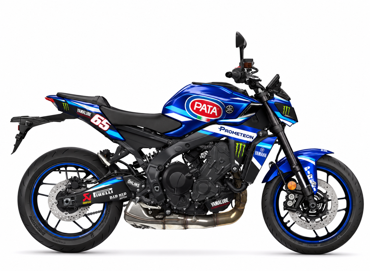 Yamaha MT-09 Dekor Jonathan Rea – Pata Yamaha WorldSBK 2024 – Motorrad Aufkleber