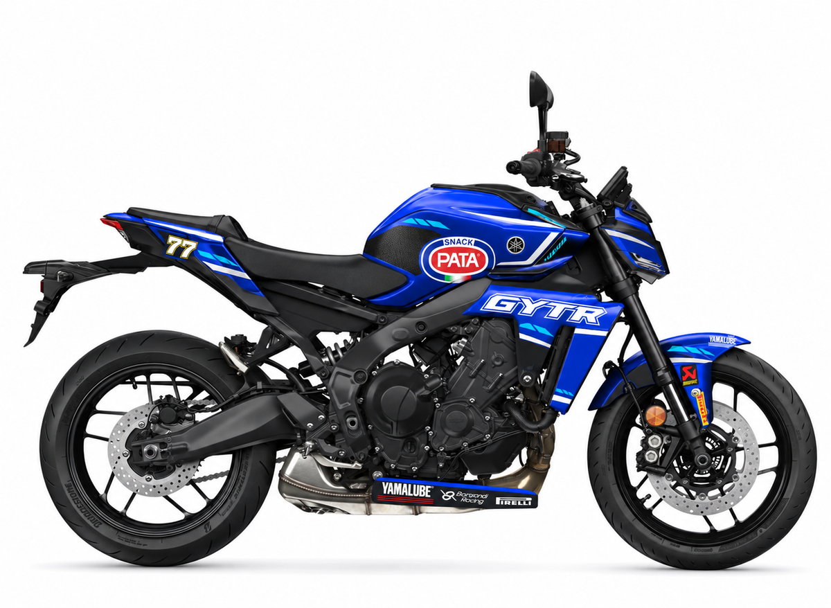 Yamaha MT-09 Dekor GYTR GRT Yamaha WorldSBK 2025 – Motorrad Aufkleber