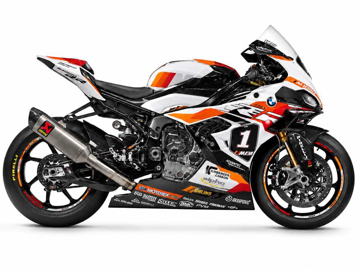 BMW M1000R Dekor Carbon Night – Hauptfarbe Orange
