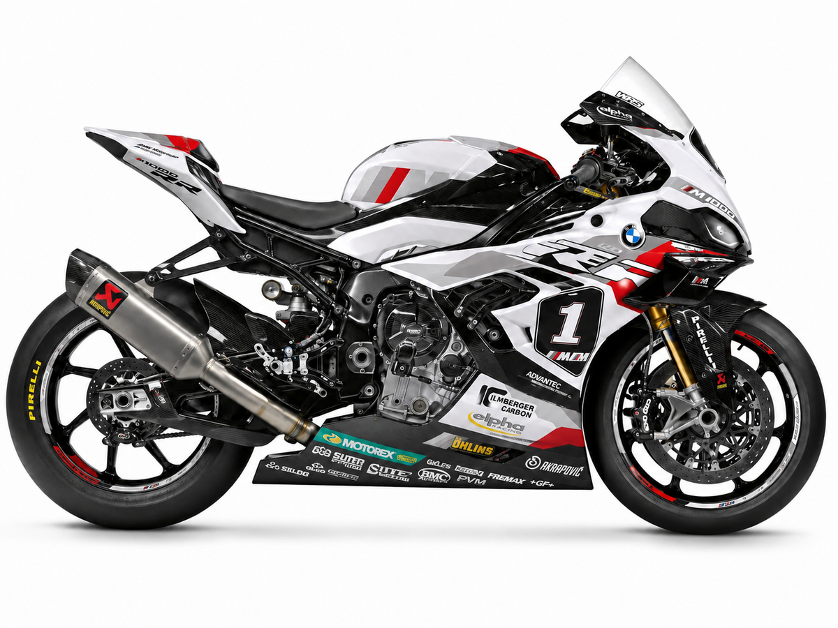 BMW M1000R Dekor Carbon Night – Hauptfarbe Silber