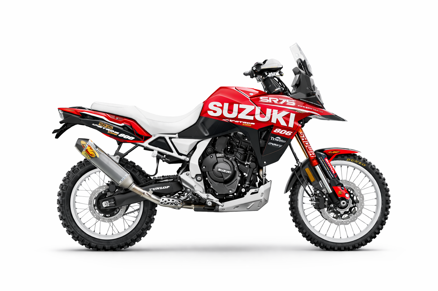 Suzuki V-Strom 800 Dekor-Kit – Aufkleber & Sticker | Adventure Folierung (ab 2023)