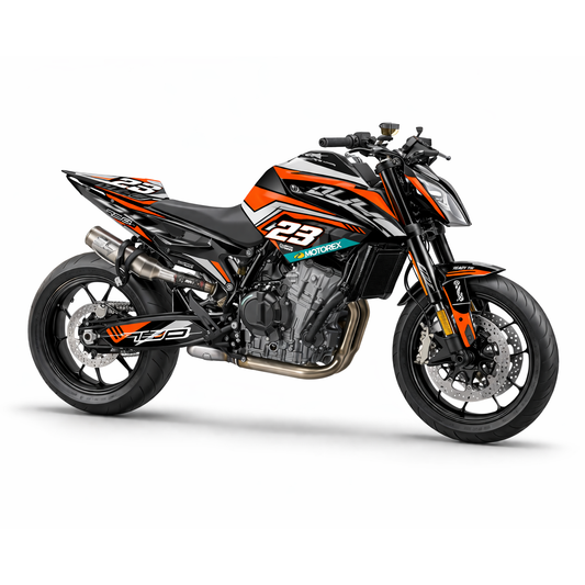 KTM 790 Duke Dekor-Kit – Aufkleber & Sticker | Vinyl Folierung (2018–2020)